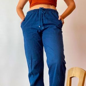 Industry of All Nations - super sustainable indigo dyed drawstring pant